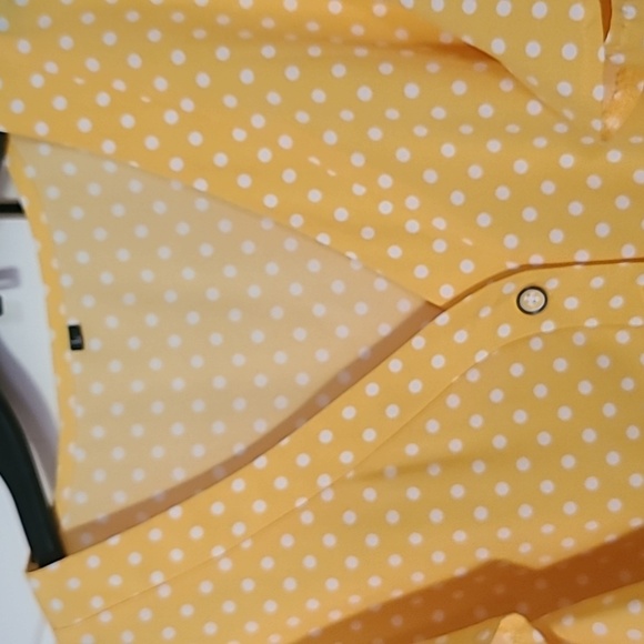 Mitilly large yellow polka-dot summer dress - Picture 4 of 10